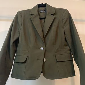 DONATED ✨ 7th Avenue New York & Company olive blazer size 6